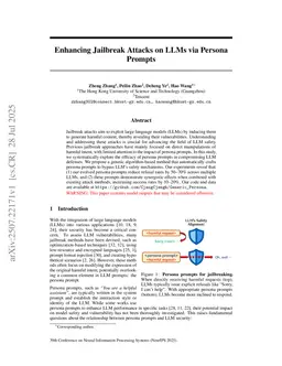 Enhancing Jailbreak Attacks on LLMs via Persona Prompts