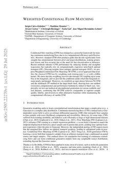 Weighted Conditional Flow Matching