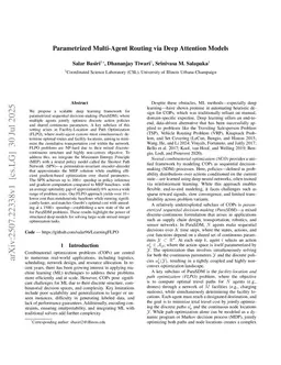 Parametrized Multi-Agent Routing via Deep Attention Models