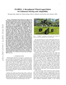 FLORES: A Reconfigured Wheel-Legged Robot for Enhanced Steering and Adaptability