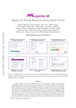 Magentic-UI: Towards Human-in-the-loop Agentic Systems