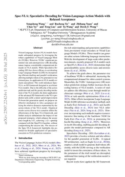 Spec-VLA: Speculative Decoding for Vision-Language-Action Models with Relaxed Acceptance