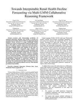Towards Interpretable Renal Health Decline Forecasting via Multi-LMM Collaborative Reasoning Framework
