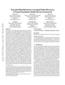 Towards Blind Bitstream-corrupted Video Recovery via a Visual Foundation Model-driven Framework