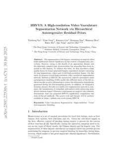 HRVVS: A High-resolution Video Vasculature Segmentation Network via Hierarchical Autoregressive Residual Priors