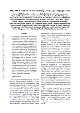 BALSAM: A Platform for Benchmarking Arabic Large Language Models
