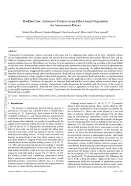 RobEthiChor: Automated Context-aware Ethics-based Negotiation for Autonomous Robots