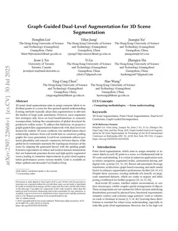 Graph-Guided Dual-Level Augmentation for 3D Scene Segmentation
