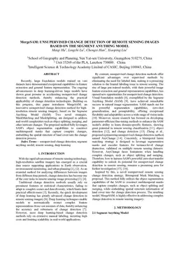 MergeSAM: Unsupervised change detection of remote sensing images based on the Segment Anything Model