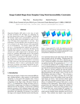 Image-Guided Shape-from-Template Using Mesh Inextensibility Constraints