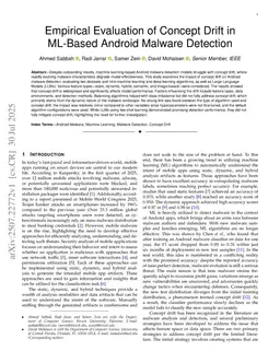 Empirical Evaluation of Concept Drift in ML-Based Android Malware Detection