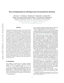 Bi-Level Optimization for Self-Supervised AI-Generated Face Detection