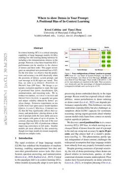 Where to show Demos in Your Prompt: A Positional Bias of In-Context Learning