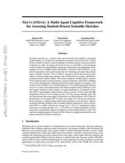 SketchMind: A Multi-Agent Cognitive Framework for Assessing Student-Drawn Scientific Sketches