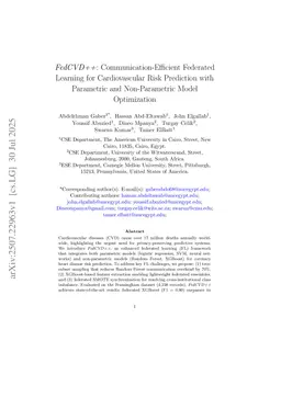 FedCVD++: Communication-Efficient Federated Learning for Cardiovascular Risk Prediction with Parametric and Non-Parametric Model Optimization