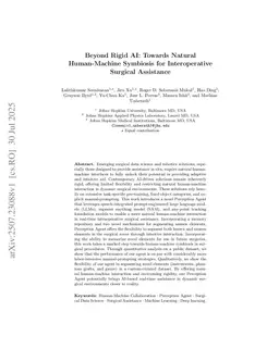 Beyond Rigid AI: Towards Natural Human-Machine Symbiosis for Interoperative Surgical Assistance
