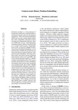 Context-aware Rotary Position Embedding