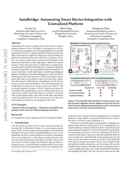 AutoBridge: Automating Smart Device Integration with Centralized Platform