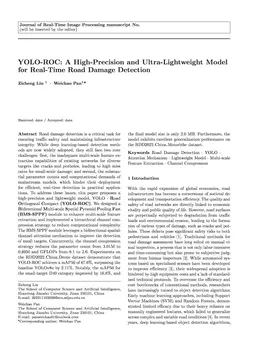 YOLO-ROC: A High-Precision and Ultra-Lightweight Model for Real-Time Road Damage Detection