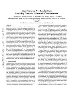 Your Spending Needs Attention: Modeling Financial Habits with Transformers