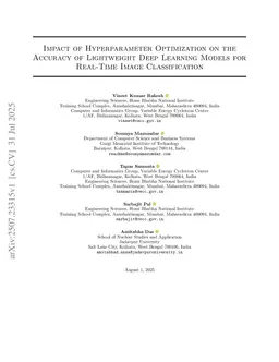 Analysis of Hyperparameter Optimization Effects on Lightweight Deep Models for Real-Time Image Classification