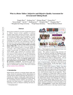 Who is a Better Talker: Subjective and Objective Quality Assessment for AI-Generated Talking Heads