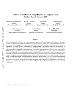 Foundations and Models in Modern Computer Vision: Key Building Blocks in Landmark Architectures