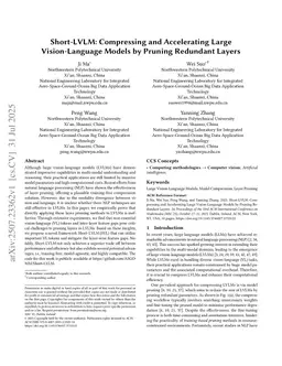 Short-LVLM: Compressing and Accelerating Large Vision-Language Models by Pruning Redundant Layers