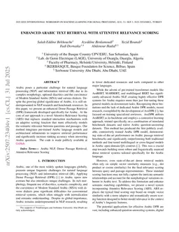 Enhanced Arabic Text Retrieval with Attentive Relevance Scoring