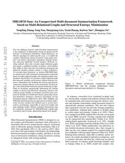 MRGSEM-Sum: An Unsupervised Multi-document Summarization Framework based on Multi-Relational Graphs and Structural Entropy Minimization