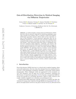 Out-of-Distribution Detection in Medical Imaging via Diffusion Trajectories