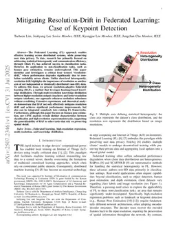 Mitigating Resolution-Drift in Federated Learning: Case of Keypoint Detection