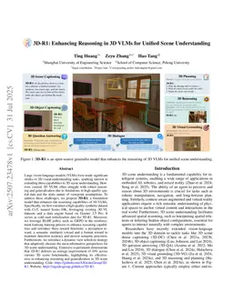 3D-R1: Enhancing Reasoning in 3D VLMs for Unified Scene Understanding
