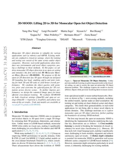 3D-MOOD: Lifting 2D to 3D for Monocular Open-Set Object Detection