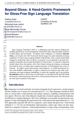 Beyond Gloss: A Hand-Centric Framework for Gloss-Free Sign Language Translation