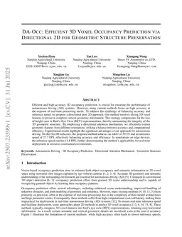 DA-Occ: Direction-Aware 2D Convolution for Efficient and Geometry-Preserving 3D Occupancy Prediction