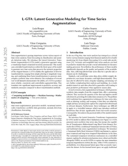 L-GTA: Latent Generative Modeling for Time Series Augmentation
