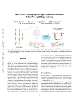 DiffuMatch: Category-Agnostic Spectral Diffusion Priors for Robust Non-rigid Shape Matching