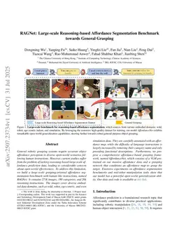 RAGNet: Large-scale Reasoning-based Affordance Segmentation Benchmark towards General Grasping