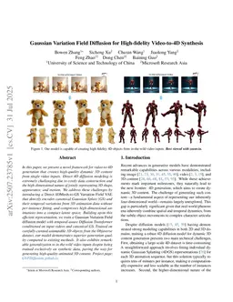 Gaussian Variation Field Diffusion for High-fidelity Video-to-4D Synthesis