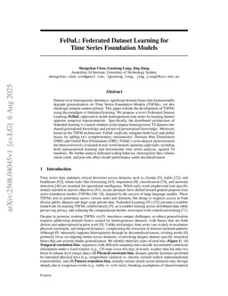 FeDaL: Federated Dataset Learning for Time Series Foundation Models