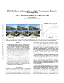 RLGS: Reinforcement Learning-Based Adaptive Hyperparameter Tuning for Gaussian Splatting