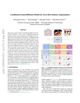 Conditional Latent Diffusion Models for Zero-Shot Instance Segmentation