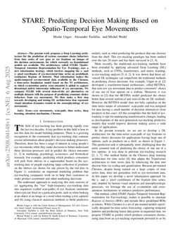 STARE: Predicting Decision Making Based on Spatio-Temporal Eye Movements