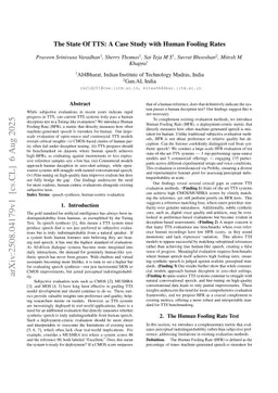 The State Of TTS: A Case Study with Human Fooling Rates