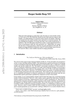 Deeper Inside Deep ViT