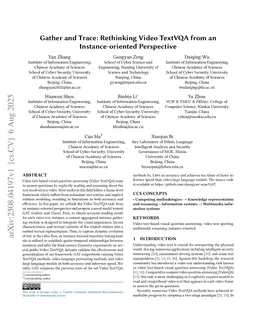 Gather and Trace: Rethinking Video TextVQA from an Instance-oriented Perspective