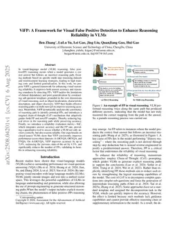 ViFP: A Framework for Visual False Positive Detection to Enhance Reasoning Reliability in VLMs
