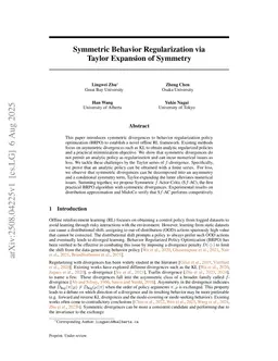 Symmetric Behavior Regularized Policy Optimization