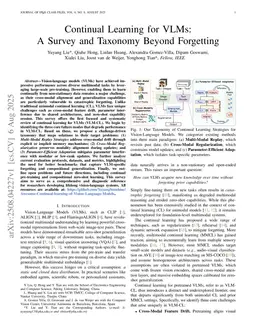 Continual Learning for VLMs: A Survey and Taxonomy Beyond Forgetting